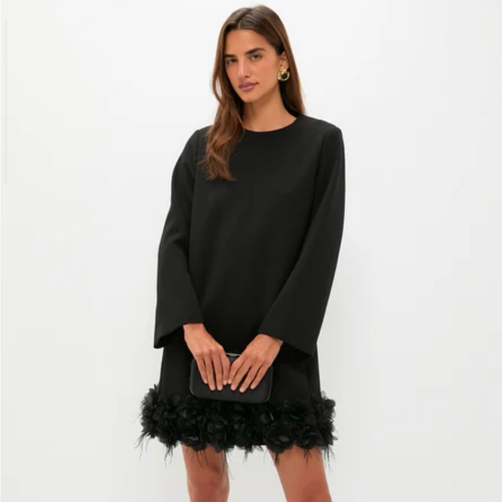 NWT TUCKERNUCK Organza and Feather Trim Dalia Dress SIZE XXL